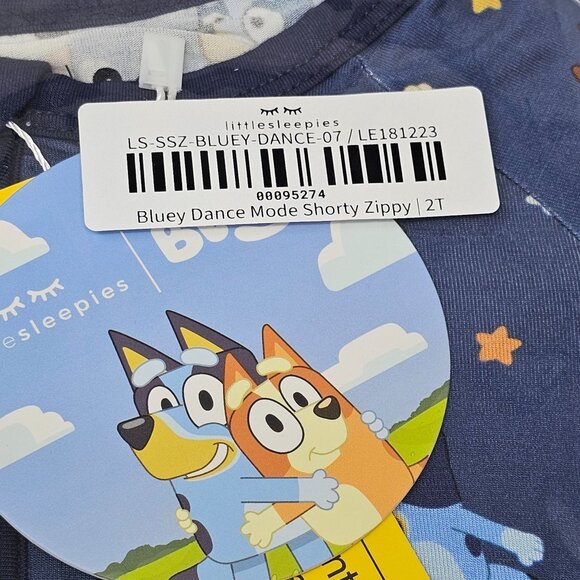 NEW!! Little Sleepies Bluey Dance Mode Shorty Zippy Size 2T - Picture 3 of 3